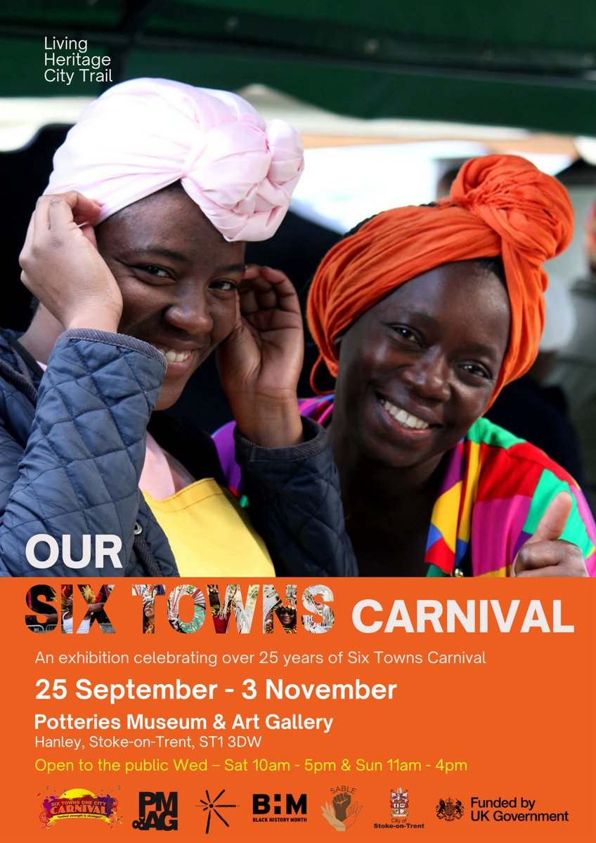 As part of our Living Heritage City commission,you are invited to <a href="/PMAGlearning/">PMAG Learning</a> <a href="/pmagfriends/">PMAG Friends</a> for a celebration of a over 26 years of Six Towns Carnival. 

See you at 6pm on Friday. <a href="/StokeontrentBID/">Stoke-on-Trent BID</a> <a href="/StaffordshireCC/">Staffordshire County Council</a> @Stoke council
