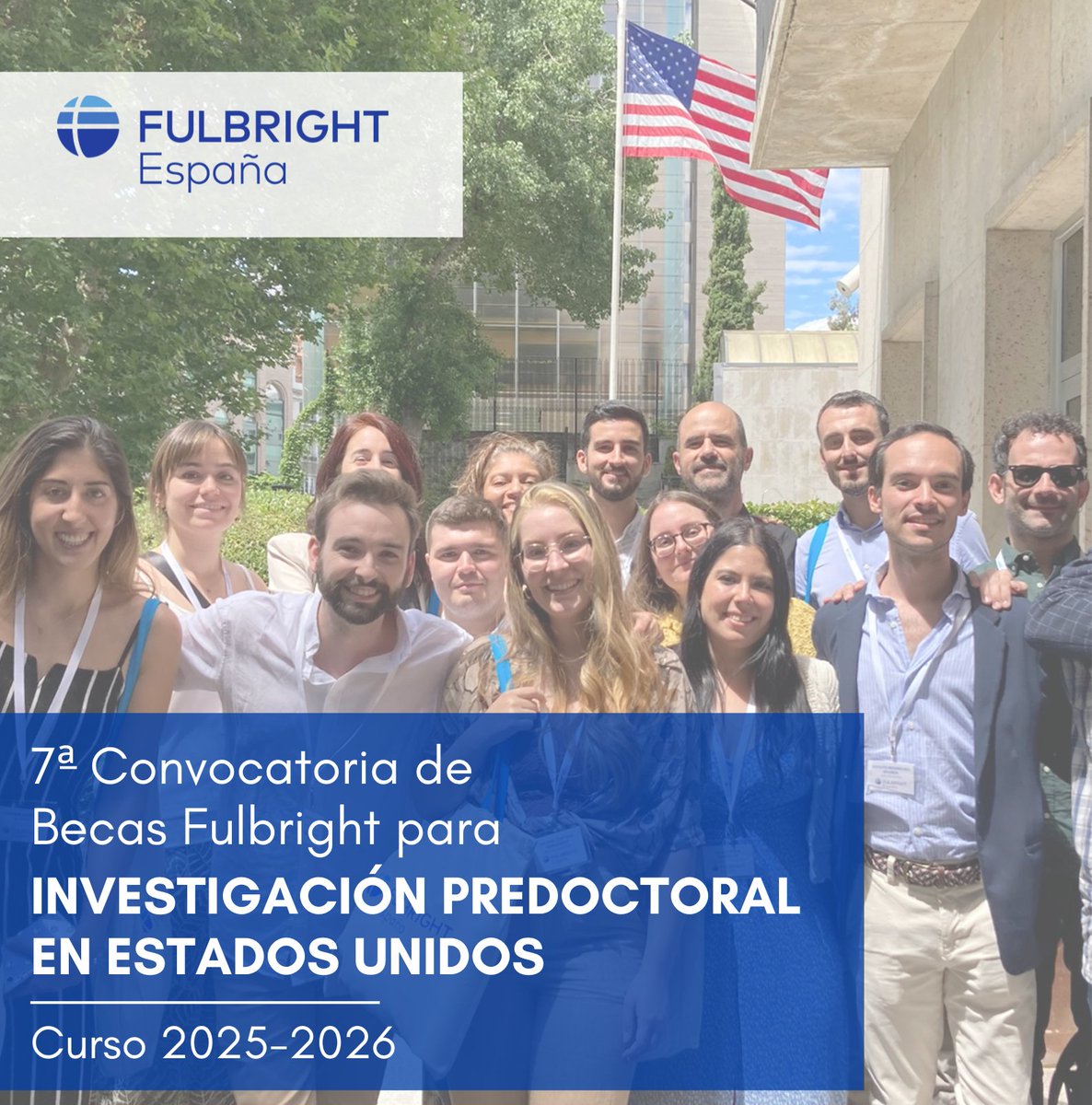 Fulbright España (@fulbrightspain) on Twitter photo Hasta el 10 de diciembre puedes solicitar una beca #Fulbright para investigar en EE.UU. Hay 7 becas para doctorandos de toda España; 4 para andaluces co-financiadas por <a href="/AndaluciaJunta/">Junta de Andalucía</a> y 2 para murcianos, co-financiadas por <a href="/FundacionSeneca/">Fundación Séneca</a>
Mas info en: acortar.link/60erQU Hasta el 10 de diciembre puedes solicitar una beca #Fulbright para investigar en EE.UU. Hay 7 becas para doctorandos de toda España; 4 para andaluces co-financiadas por <a href="/AndaluciaJunta/">Junta de Andalucía</a> y 2 para murcianos, co-financiadas por <a href="/FundacionSeneca/">Fundación Séneca</a>
Mas info en: acortar.link/60erQU
