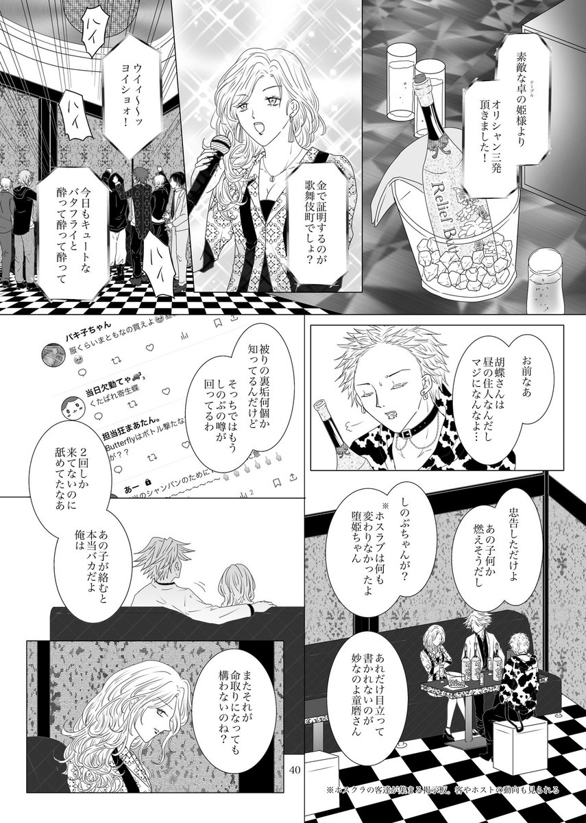 #童しの ホストパロ「Relief Butterfly」続編⑥
コロナっても原稿はしてます(白目) 