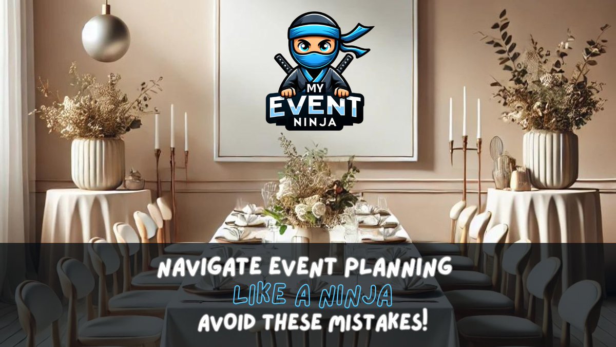 Avoid event planning slip-ups and make your next gathering unforgettable! 🌟 Check out MyEventNinja.com for all the tools and tips you need. #EventPlanning #MyEventNinja