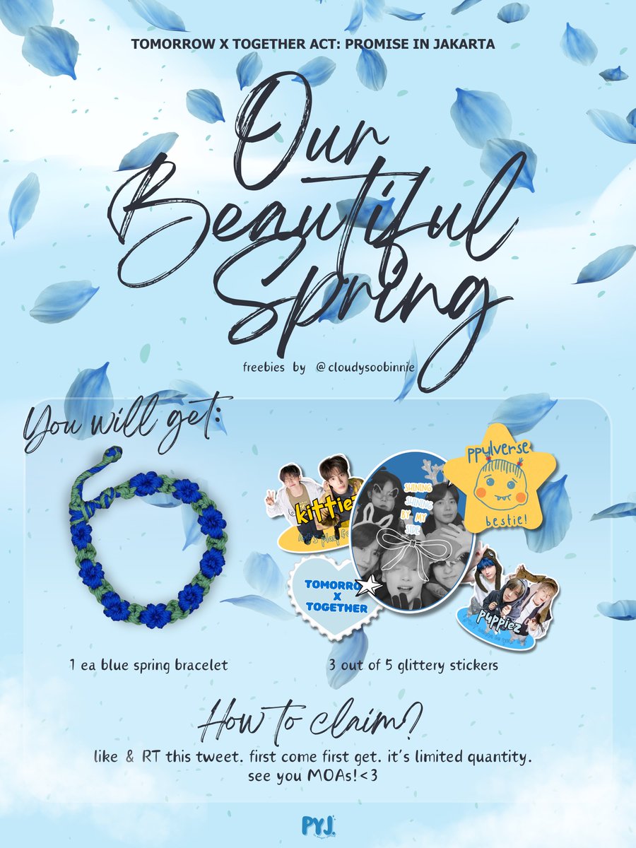 cloudysoobinnie's tweet photo. ᨳ᭬  FREEBIES ACT : PROMISE IN JAKARTA ⊹  ݁ ִ  ۫
OUR BEAUFITUL SPRING🦋  ⊹  ݁ ִ  ۫
by Cloudysoobinnie

📅 1 &amp;2 Oktober 2024
⏰ &amp;📍TBA

Limited quality , see you moa 👋🏽

desain by : @pyjproject

#TXTinJakarta #APM_Jakarta #TXT_APM_TOUR_in_Jakarta https://t.co/Itwuql5iCY