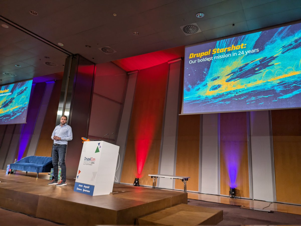 imregmelig's tweet photo. And we're a go with #driesnote @Dries @DrupalConEur. A bold innovation impuls is coming from #Drupal #CMS right now!
#Drupalconeur #DXP #Digital https://t.co/ODxrfFhMNJ
