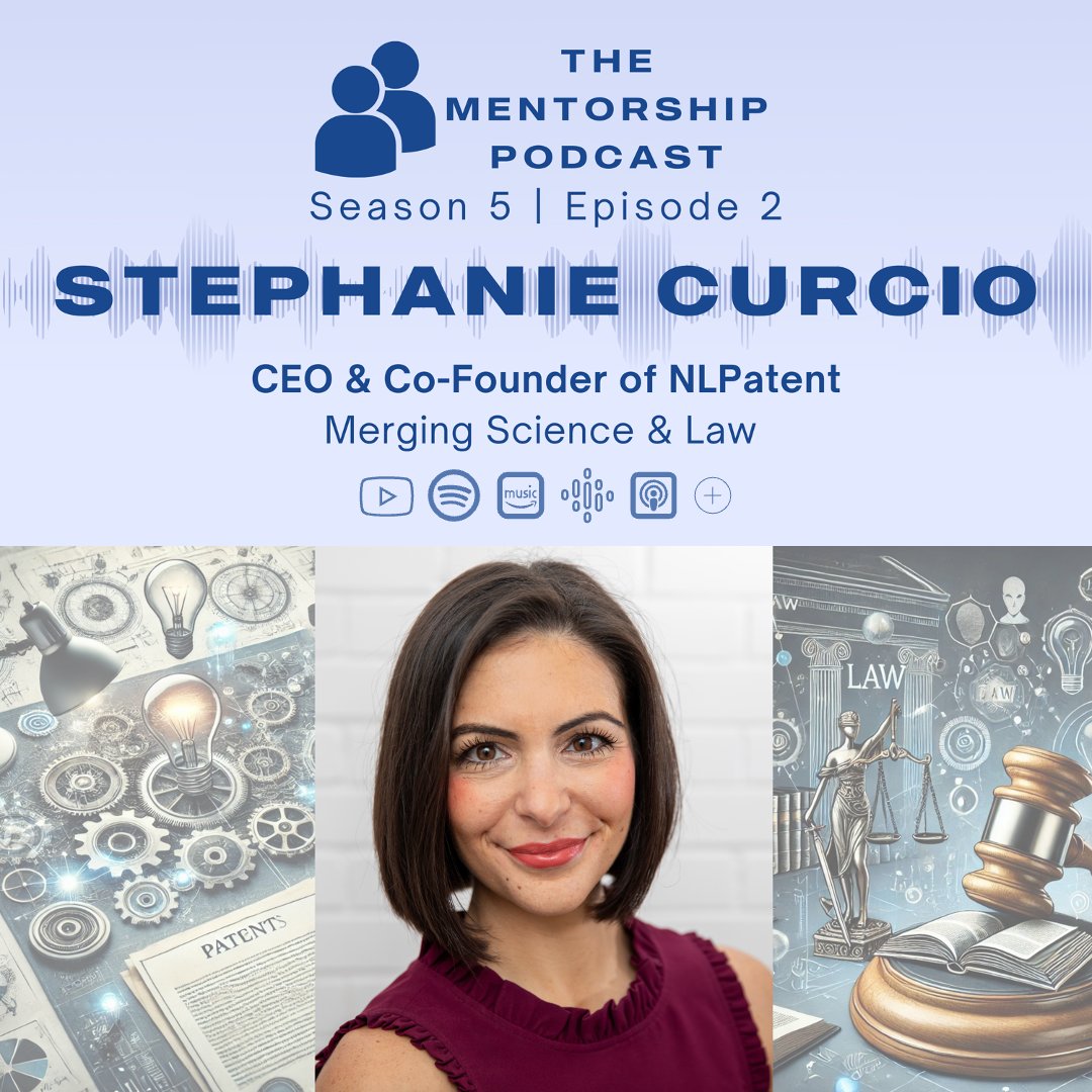 Ment Projects (@mentprojects) on Twitter photo This week, we are joined by Stephanie Curcio, CEO & co-founder of NLPatent, who has an education in neuroscience from <a href="/UofT/">University of Toronto</a> and law from <a href="/WesternU/">Western University</a>. Tune in to learn how Stephanie merges science & law in her career💡
Watch: youtu.be/R9EbUM5kvqo
Listen: linktr.ee/mentprojects This week, we are joined by Stephanie Curcio, CEO & co-founder of NLPatent, who has an education in neuroscience from <a href="/UofT/">University of Toronto</a> and law from <a href="/WesternU/">Western University</a>. Tune in to learn how Stephanie merges science & law in her career💡
Watch: youtu.be/R9EbUM5kvqo
Listen: linktr.ee/mentprojects