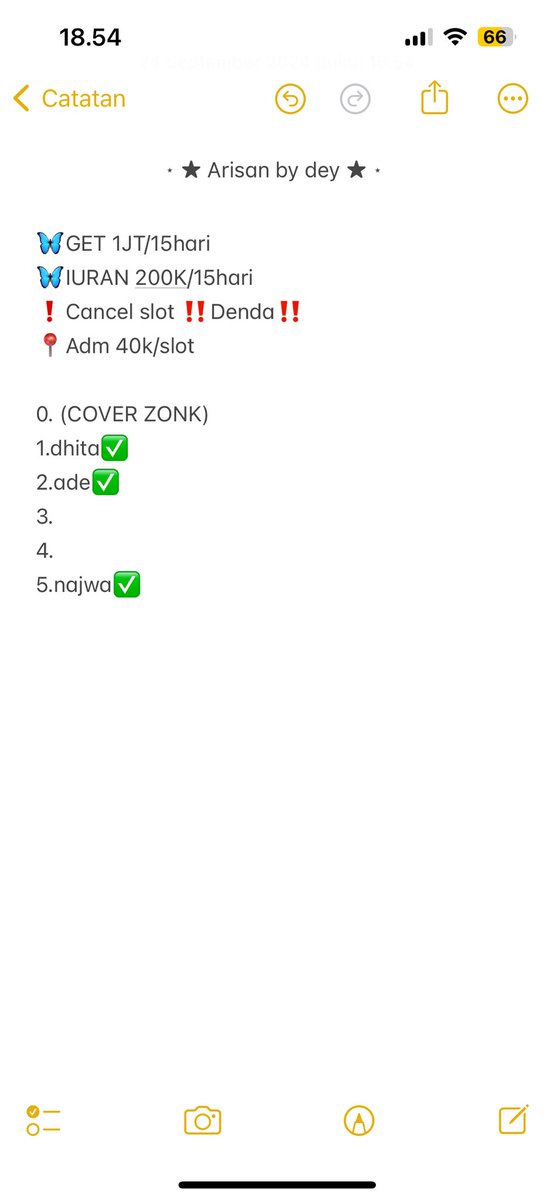 dheyya05's tweet photo. Slot arisan get 1jt/15hari
#zonauang https://t.co/dYDSXTFEeV