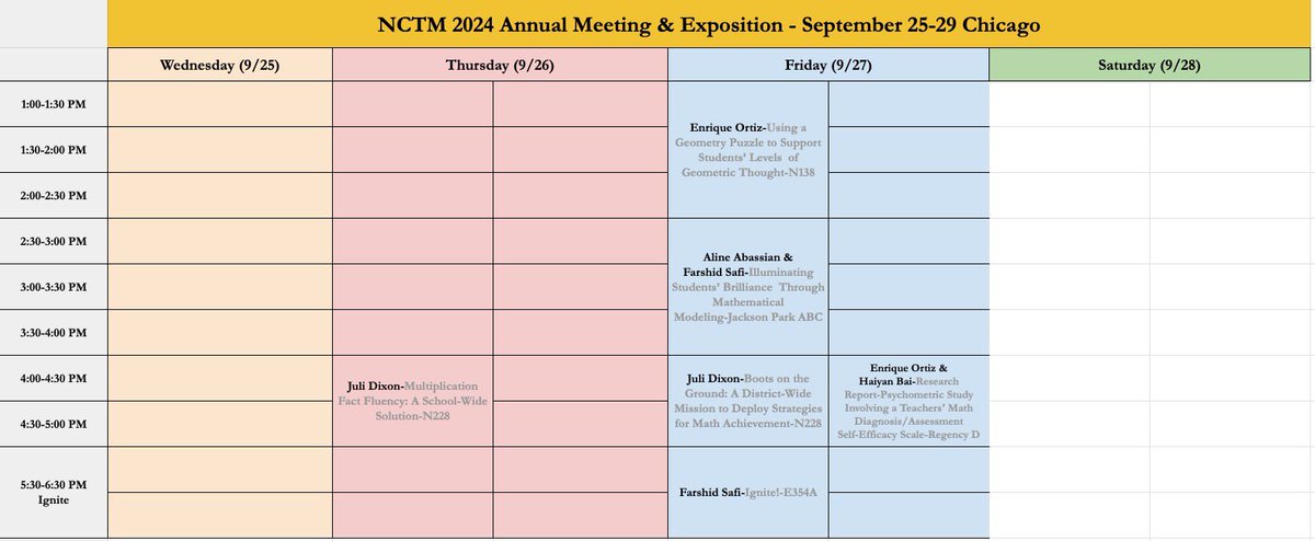 Farshid Safi | فرشید صفی (@farshidsafi) on Twitter photo Check out the 🔥<a href="/UCFTeacherEd/">UCF School of Teacher Education</a> presenters at #NCTMCHI24 discussing relevant topics <a href="/NCTM/">NCTM</a> annual conference this Wed-Sat in Chicago!
Talk to us about our graduate programs ccie.ucf.edu/teachered/
<a href="/UCFCCIE/">UCFCCIE</a> <a href="/SciEdBurrows/">Andrea C. (Burrows) Borowczak</a> <a href="/sarahbbush/">Sarah Bush</a> @thestrokeofluck <a href="/AlineAbassian/">Aline Zghayyar Abassian</a> <a href="/ortizenrique01/">Enrique Ortiz</a> Check out the 🔥<a href="/UCFTeacherEd/">UCF School of Teacher Education</a> presenters at #NCTMCHI24 discussing relevant topics <a href="/NCTM/">NCTM</a> annual conference this Wed-Sat in Chicago!
Talk to us about our graduate programs ccie.ucf.edu/teachered/
<a href="/UCFCCIE/">UCFCCIE</a> <a href="/SciEdBurrows/">Andrea C. (Burrows) Borowczak</a> <a href="/sarahbbush/">Sarah Bush</a> @thestrokeofluck <a href="/AlineAbassian/">Aline Zghayyar Abassian</a> <a href="/ortizenrique01/">Enrique Ortiz</a>
