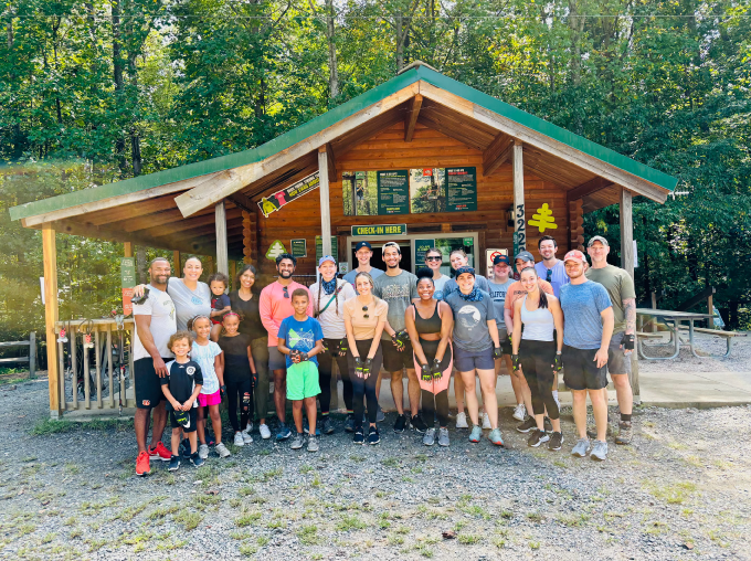 Super fun time hanging out with colleagues and families at the Go Ape  Adventure Park and Ponysaurus Brewing for our 2024 Resident Retreat! #UNC #Excellence #Family