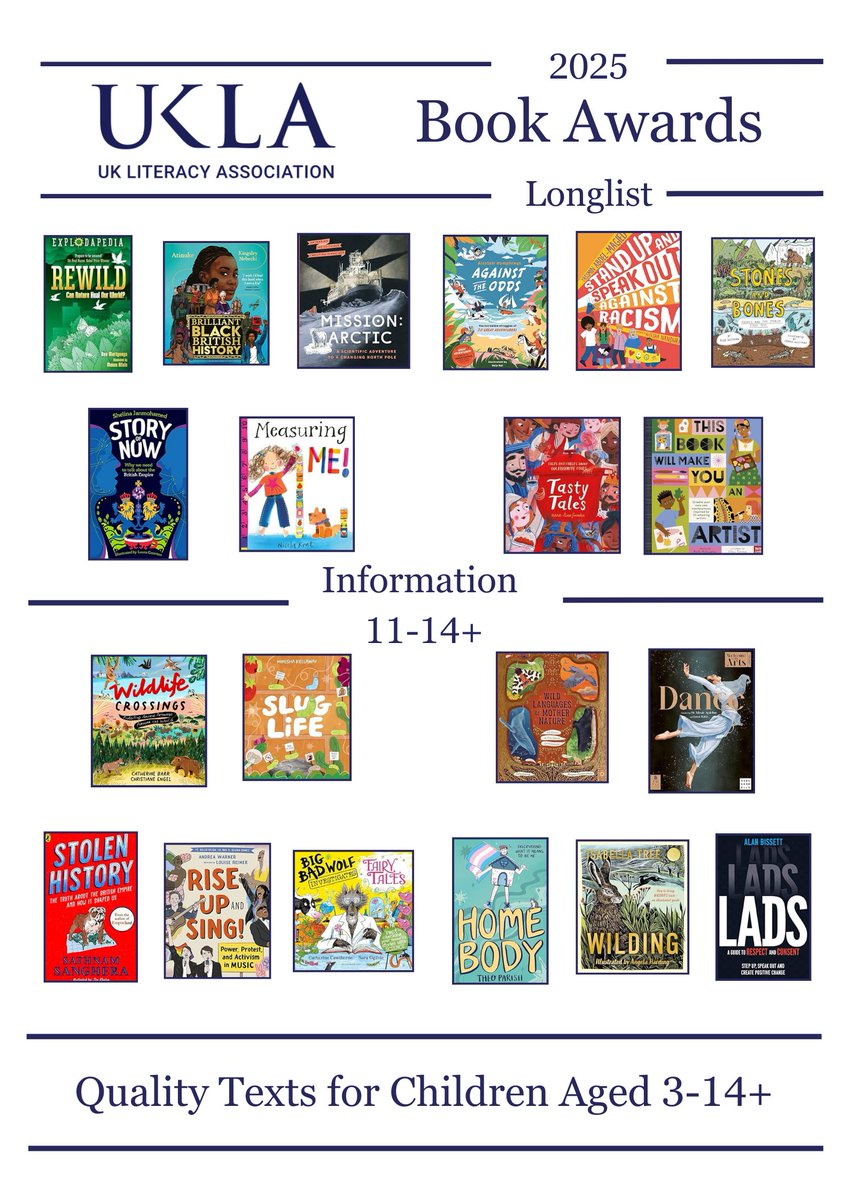 Rocket Bird is over the moon that TWO of our titles are longlisted for this year's UKLA Book Awards! 
Doris by Lo Cole in the 3-6 category and Slug Life by Moesha Kellaway in 3-14 information category. Congrats <a href="/MoeshaKellaway/">Moesha Kellaway</a> and @lo_cole! 
<a href="/The_UKLA/">UKLA</a> #UKLA25 #teachersbookawards