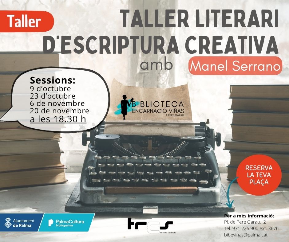 Taller literari d'escriptura creativa per a asults condu¨t per Manel Serrano. Vine a jugar amb les paraules!