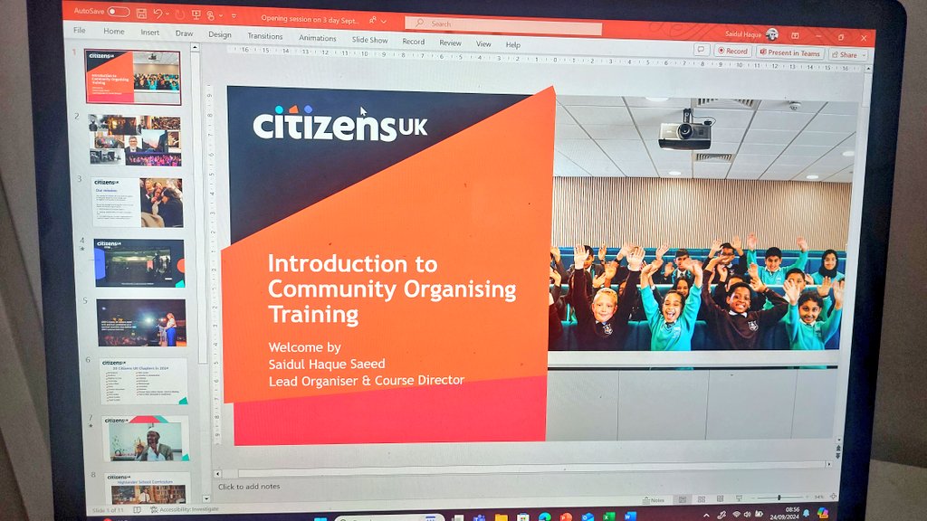 Excited about teaching &amp; learning on our national online training over the next 3 days unpacking the craft of broad based organising! Great to be with <a href="/CitizensUK/">Citizens UK</a> staff + leaders from towns &amp; cities across England &amp; Wales. 👊🏾