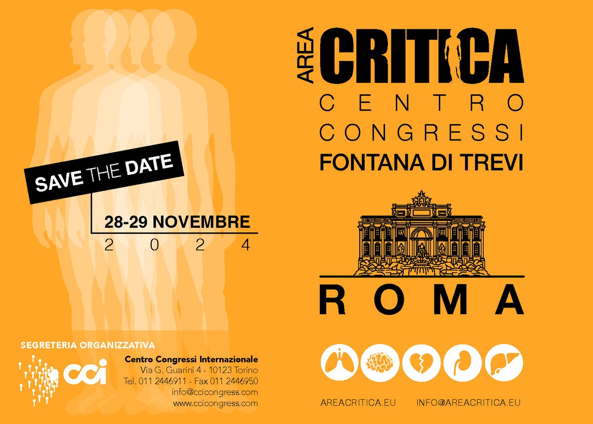 5° Area Critica Congress 
Rome | Nov 28-29, 2024 

Program: areacritica.eu/programma-2/
Join Us: areacritica.eu/iscriviti/ 

#Areacritica24 #FOAMed