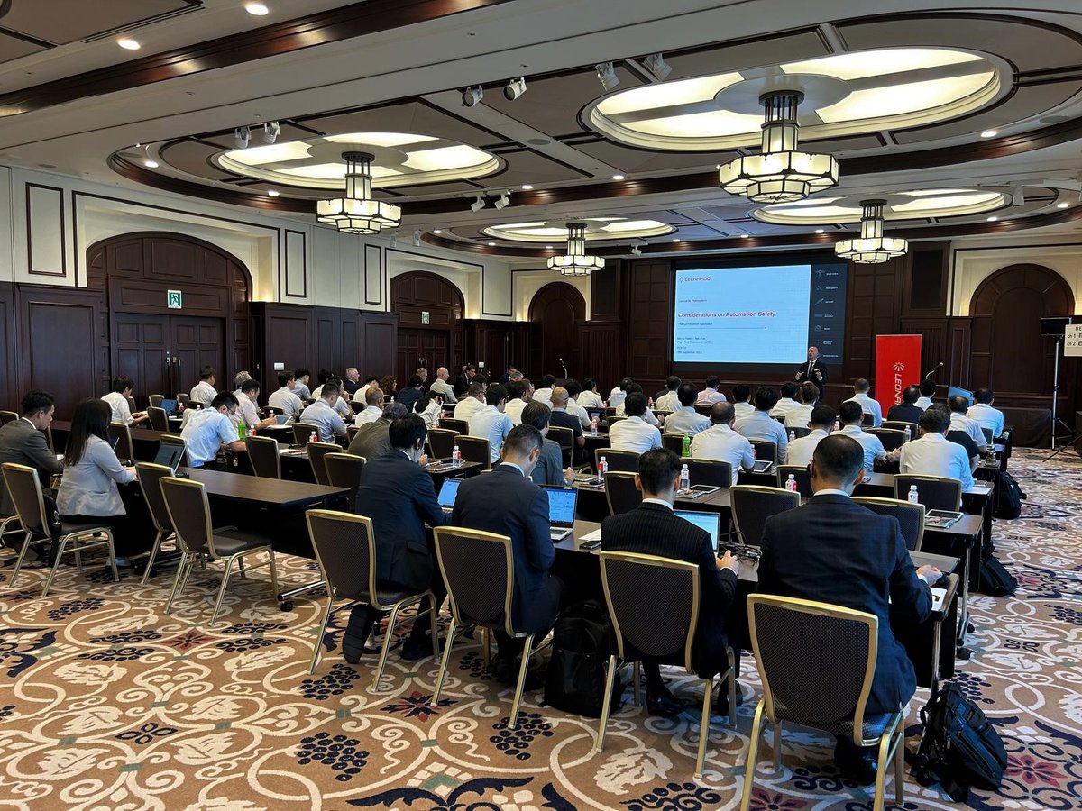LDO_Helicopters's tweet photo. On September 18, #Tokyohosted the latest #Leonardo #SafetyTakesFlight Seminar. The event focused on promoting #Safety by sharing guidelines, case studies, and best practices to prevent and manage unexpected operational flight conditions. Among the key topics, aircraft certification safety, recurrent training, multi-crew operations for helicopters, modern IFR LH helicopter capabilities, and the global commitment of Leonardo Training Academies to enhancing pilot training.