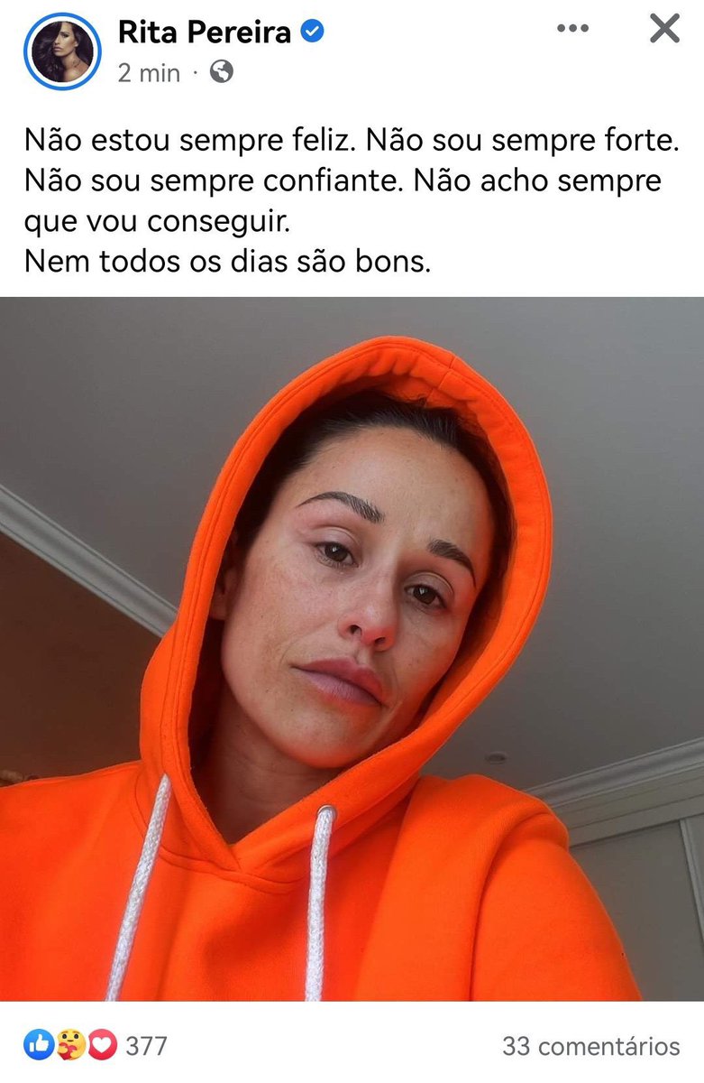 hoje acordei meio rita pereira 😔