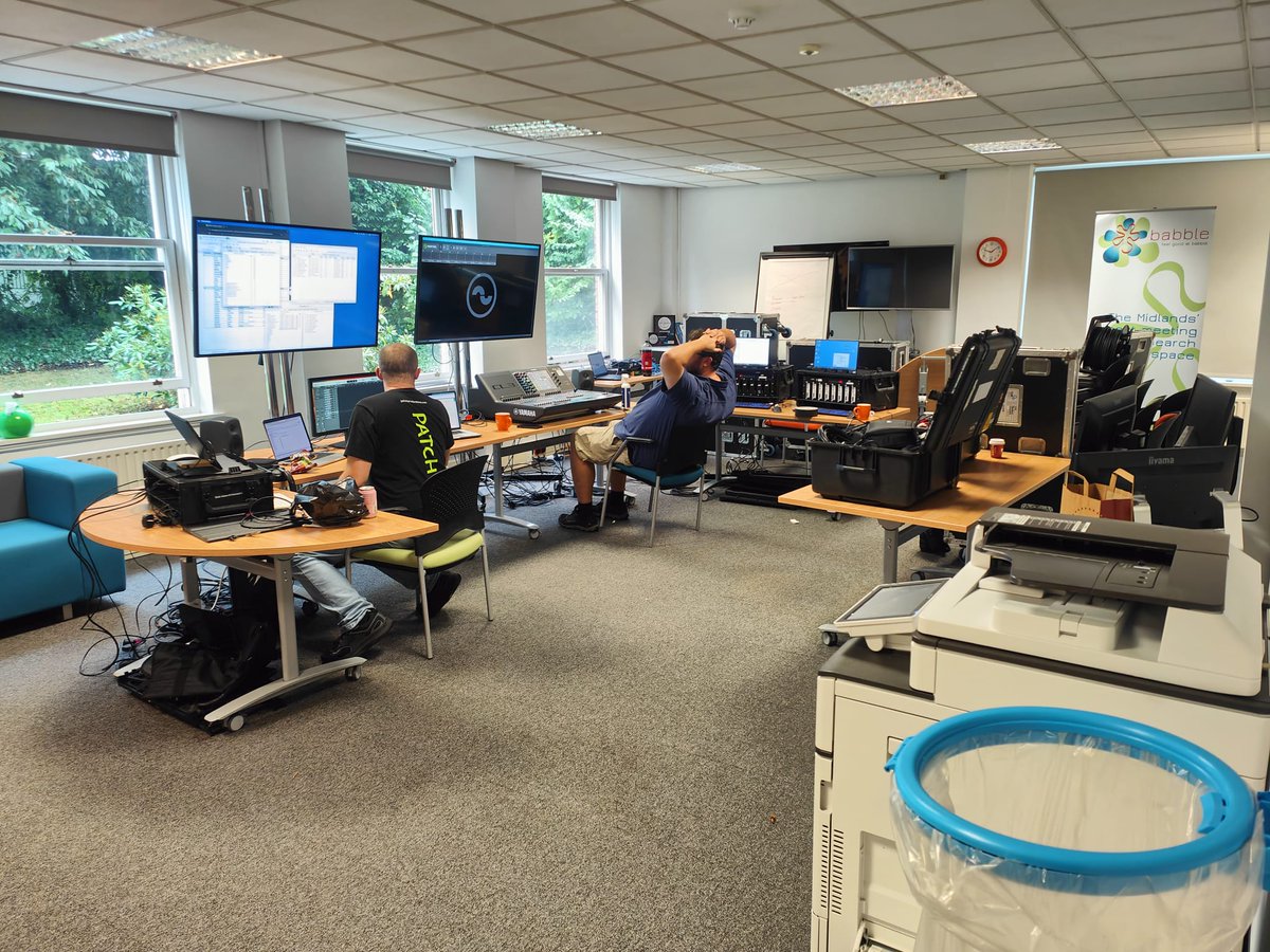When is a viewing facility not a viewing facility...?  When it's the translation control centre for a conference taking place on board a cruise ship in Croatia of course...all thanks to our robust WiFi and flexible space options! 
#researchbirmingham #feelgood #conference #events