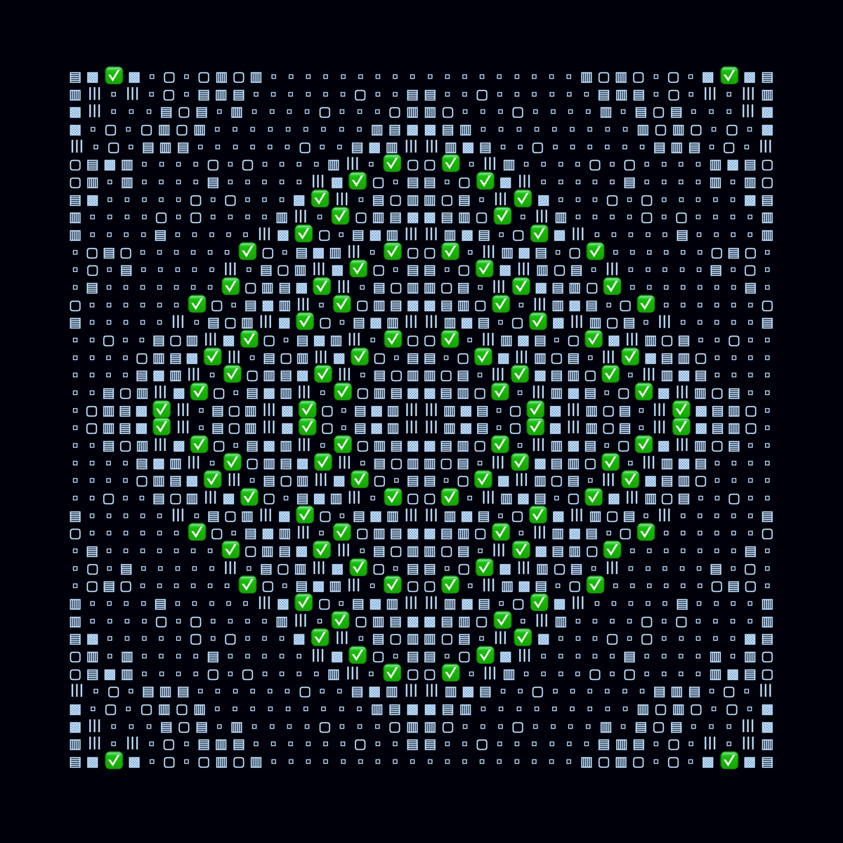 This is a KARAT 💎.
From my new generative collection, on <a href="/Starknet/">Starknet (BTCFi arc) 🥷</a>.
Launched Sep 15th, maybe the first fully on-chain generative art collection on Starknet?

Curious about how? Why?
Want a free mint?
Or build yours?!

🧵...