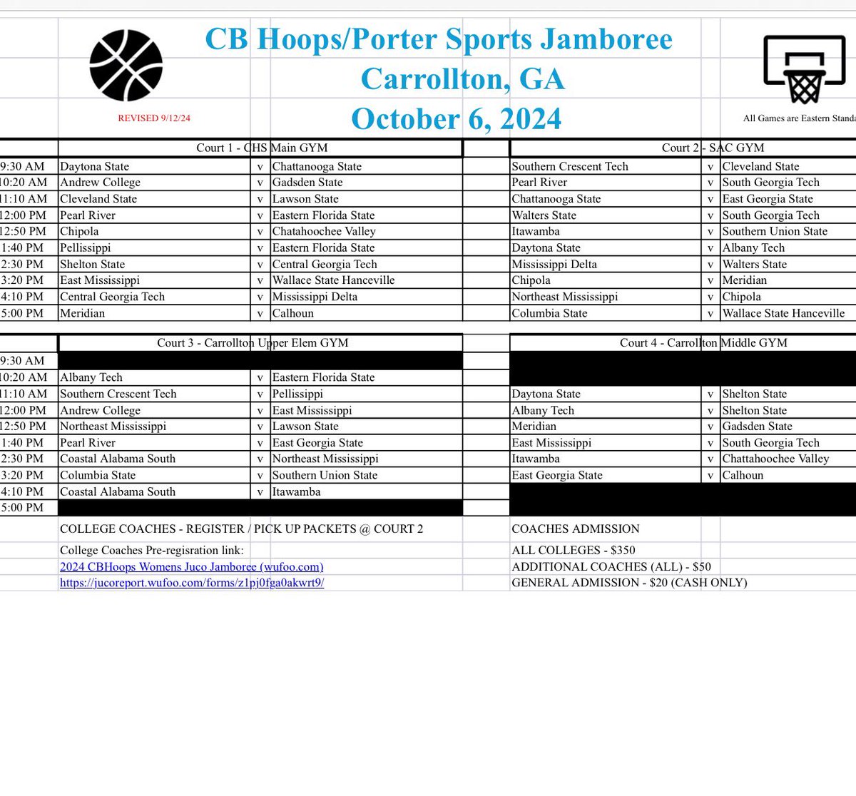 Women’s JC 🏀 coming to Georgia 🔥

4 Year Coaches Pre Pay Link: jucoreport.wufoo.com/forms/z1pj0fga…