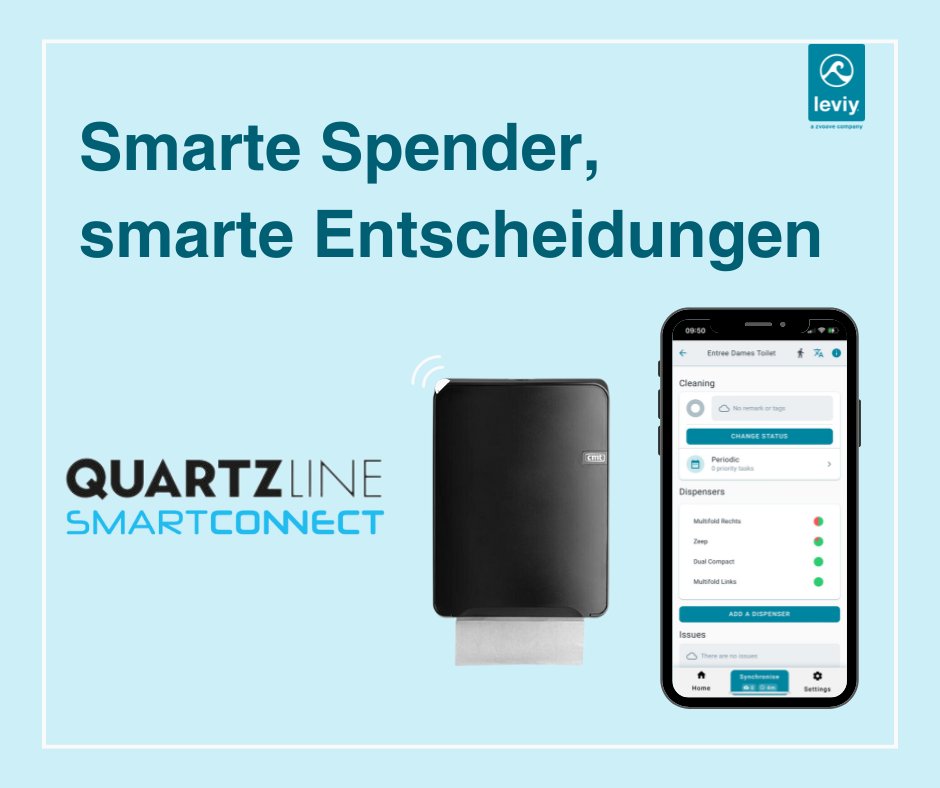 ✨Smart Dispensers, Smart Decisions!✨
With SmartConnect from MTS EuroProducts you can remotely monitor dispenser refill levels. Know exactly when to refill, prevent empties, and boost customer satisfaction—all without being on-site!📊#SmartConnect #Innovation #Efficiency #Leviy