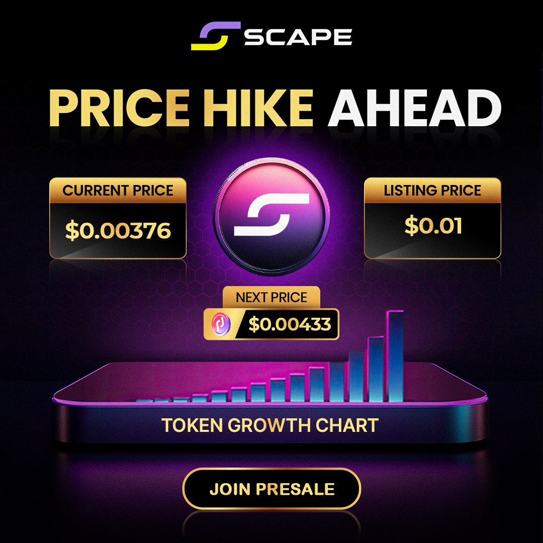 🚀 Attention, 5thScape Community! 🚀 The countdown has begun! ⏳ Our token  price is set to increase soon, and this is your LAST CHANCE to snag it at  the current low price!