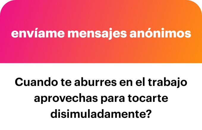 No, en el trabajo soy seria https://t.co/tcwWVmg0uy