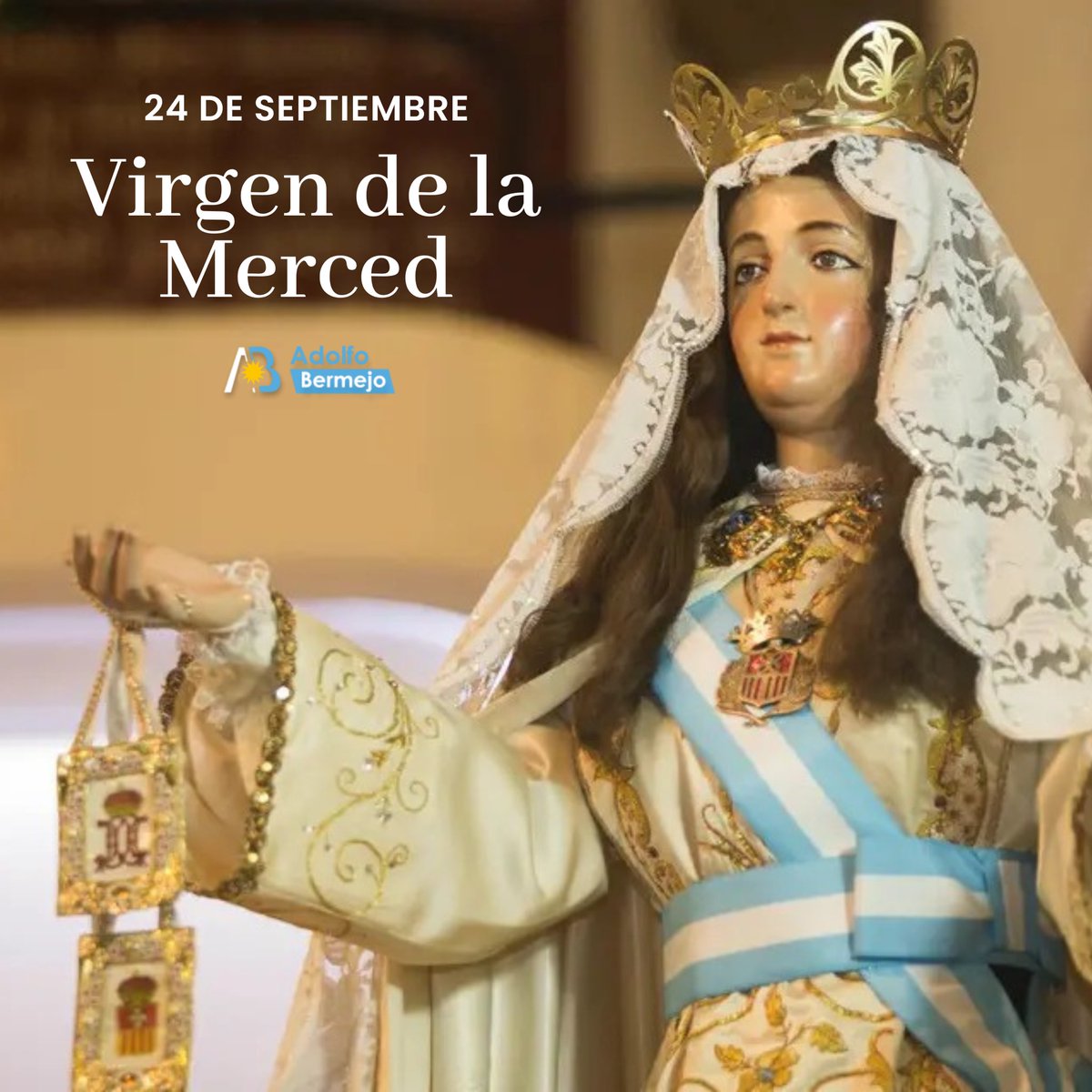 Virgen de la Merced, madre y protectora de Maipú, celebramos 70 años de tu patronato con gratitud y fe. Que sigas guiando y cuidando a nuestras familias bajo tu manto sagrado.