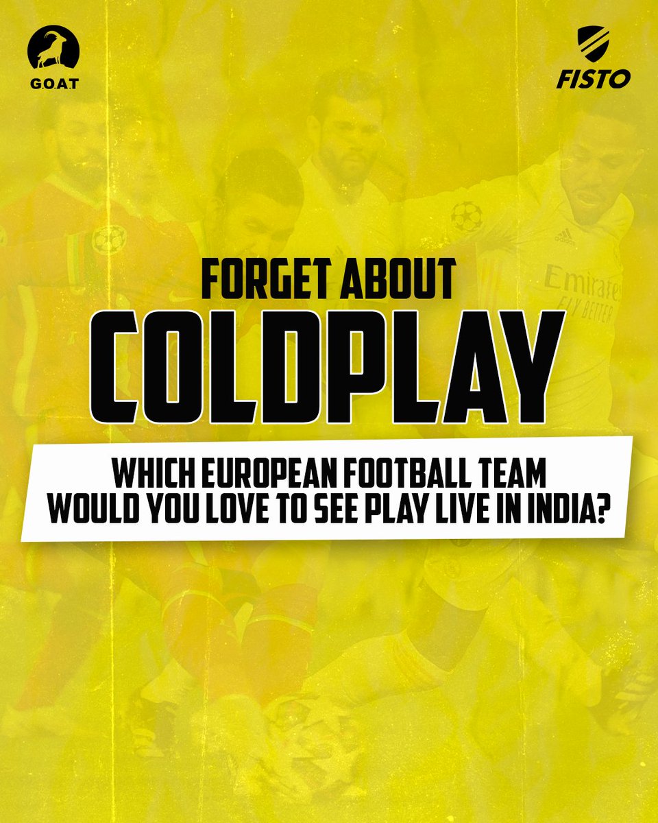 Come on guys, don't worry about the Coldplay tickets! The real hype is watching your favourite team play live!😍🔥

Comment if you agree!🤟🏼

#coldplay #ucl #football #india #indianfootball #concerts #trending