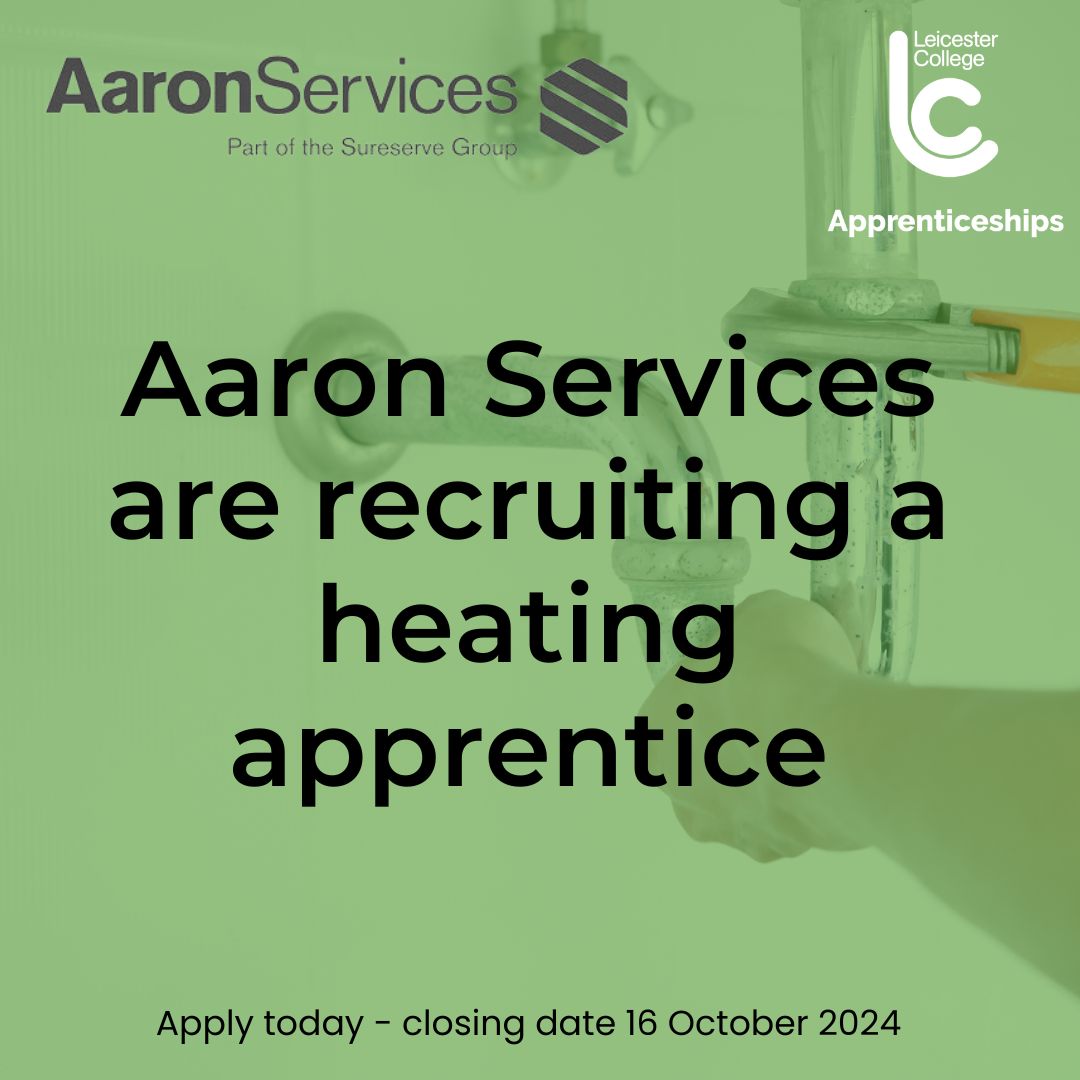 Are you ready to kickstart your career in the heating industry? Aaron Services are looking for a passionate and hardworking apprentice to join their team! If you're eager to learn and grow, this could be the perfect opportunity for you. Apply now findapprenticeship.service.gov.uk/apprenticeship…