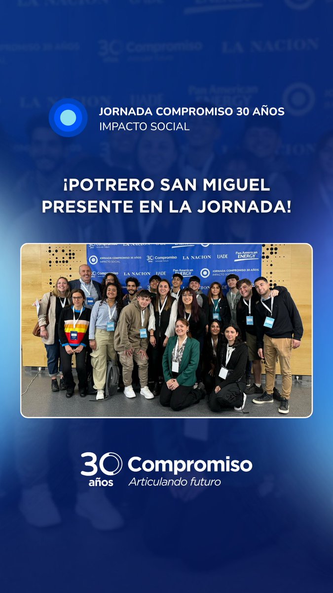 Estamos celebrando los #30años de <a href="/compromiso_org/">Fundación Compromiso</a> y #PotreroSanMiguel no quiso quedarse afuera de la fiesta! 🎂✨