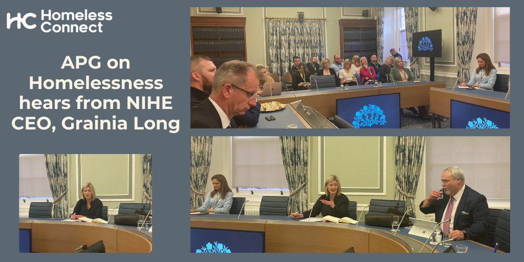 This afternoon #apghomelessness heard from <a href="/GrainiaLong/">Grainia Long</a>, CEO of the <a href="/nihecommunity/">Housing Executive</a> on homelessness in NI. You can read some of the key takeaways from the session here: homelessconnect.org/apg-on-homeles…