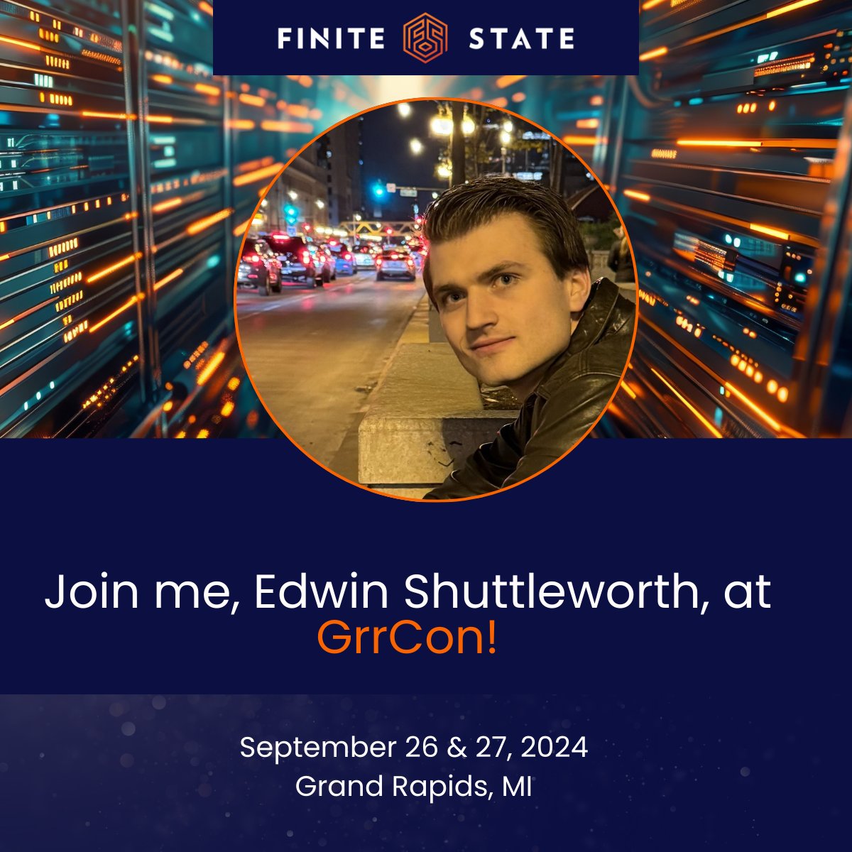 FiniteStateInc's tweet image. Exciting news! Edwin Shuttleworth is speaking at @GrrCon on Sept 26 on &quot;Breaking Down Binaries: Navigating the Labyrinth of IoT Firmware Analysis.&quot;

Don&apos;t miss it!

#IoTSecurity #FirmwareAnalysis #GrrCon #FiniteState