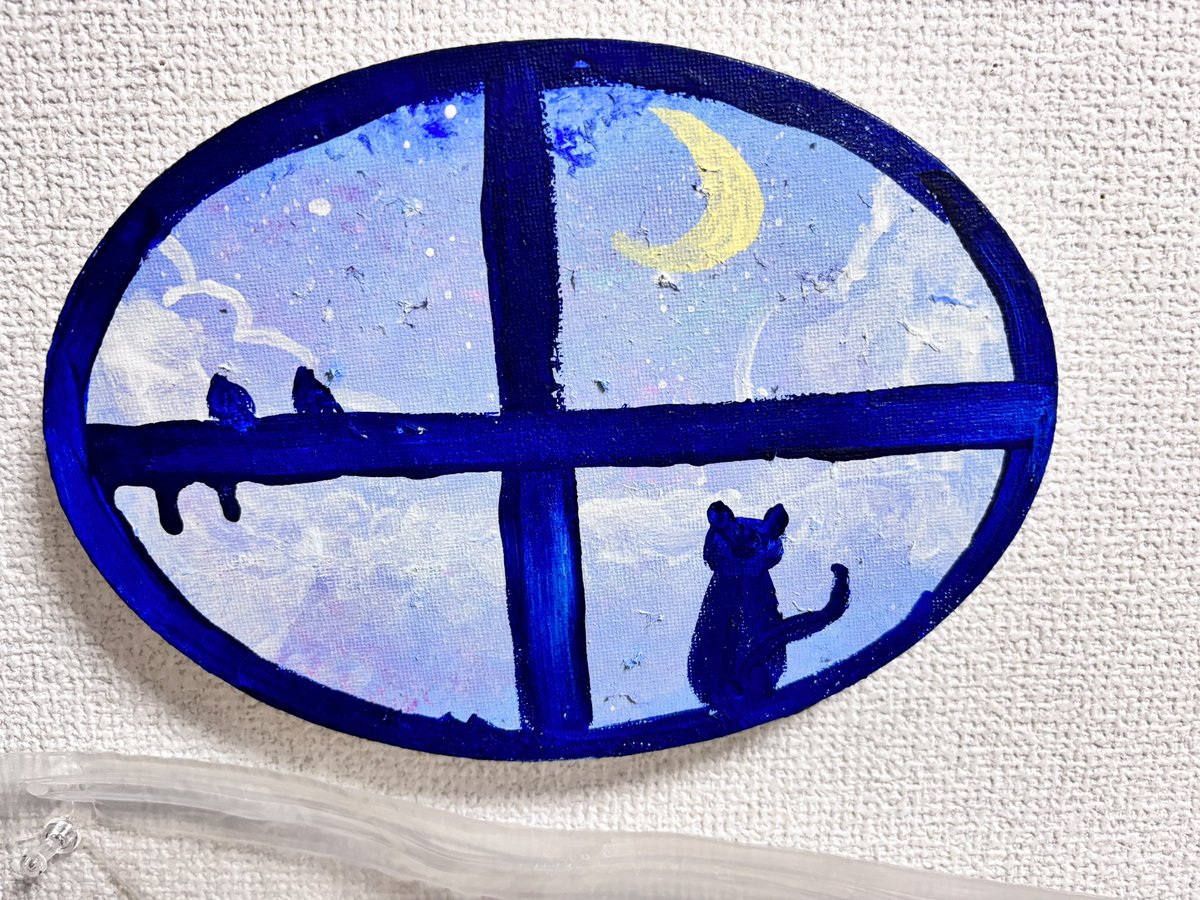 「梅雨の到来旅路窓際愛と灯台 #油絵  #創作 」|こた猫🐱 🎤🎨3/10~/16colorful＆dreamy原宿デザインフェスタギャラリーのイラスト