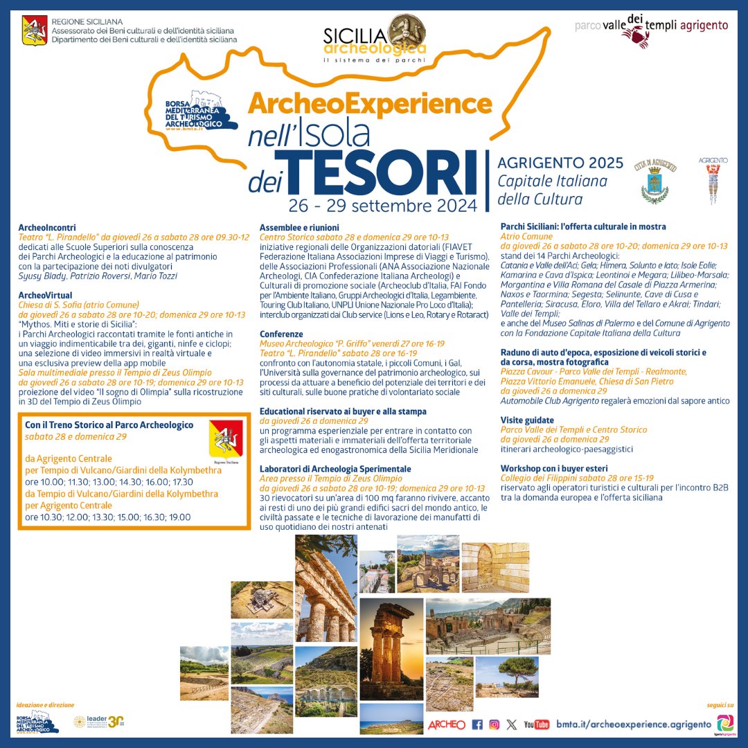igers_agrigento's tweet photo. @igers_agrigento è Media Partner di
𝗔𝗿𝗰𝗵𝗲𝗼𝗘𝘅𝗽𝗲𝗿𝗶𝗲𝗻𝗰𝗲 𝗻𝗲𝗹𝗹'𝗜𝘀𝗼𝗹𝗮 𝗱𝗲𝗶 𝗧𝗲𝘀𝗼𝗿𝗶 𝗮𝗱 #𝗔𝗴𝗿𝗶𝗴𝗲𝗻𝘁𝗼, 𝗽𝗿𝗼𝘁𝗮𝗴𝗼𝗻𝗶𝘀𝘁𝗶 𝗶 𝟭𝟰 𝗣𝗮𝗿𝗰𝗵𝗶 𝗦𝗶𝗰𝗶𝗹𝗶𝗮𝗻𝗶! 𝗣𝗿𝗼𝗴𝗿𝗮𝗺𝗺𝗮 su: https://t.co/Wrcv2KbXFW
 #igersagrigento https://t.co/N62oSWUo1d