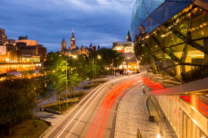 Downtown Ottawa at night
