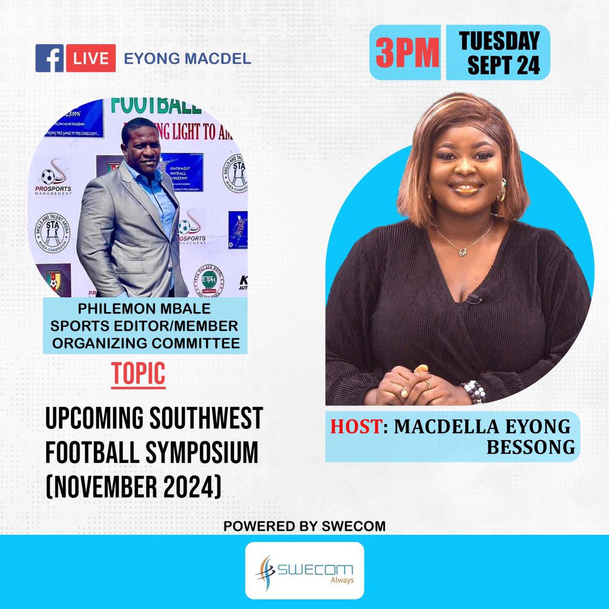 See you at 3pm🇨🇲🔔🚨