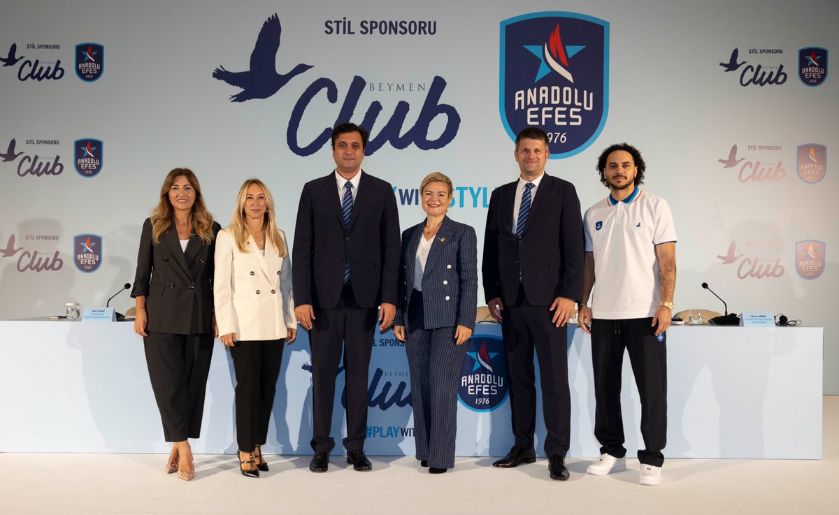AnadoluEfesSK's tweet image. 🤝 Yeni sezonda stil sponsorumuz @Beymen_Club! 

Şıklığın ve takım ruhunun bir araya geldiği bu iş birliği sayesinde, Anadolu Efes stilini parkeye ve saha dışına yansıtacağız. 

#PlayWithStyle 
#BenimYerimBurası