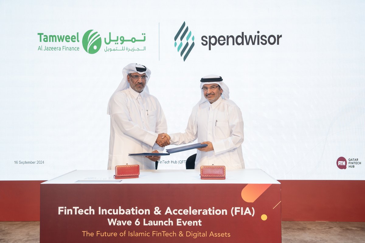 Spendwisor_app's tweet photo. A huge thank you to Qatar Fintech Hub for your amazing support during the Fintech Incubation &amp; Acceleration (FIA) Wave 6 launch event! Your commitment to fostering innovation in the fintech space is truly inspiring. Excited for the journey ahead! 
#Spendwisor #FinTech #BNPL #Doha https://t.co/6Zd1ez9Ewv