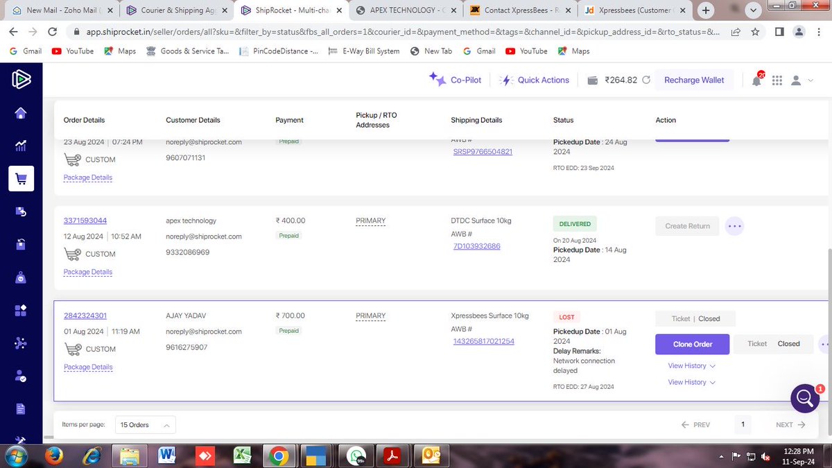 JAYANTBISWAS9's tweet image. ⁦@ShiprocketCare⁩ ⁦@ShiprocketIndia⁩ ⁦@XpressBees_IN⁩ Extremely sorry to inform all of u that my parcel lost,but no response from your end is it right way of business?????