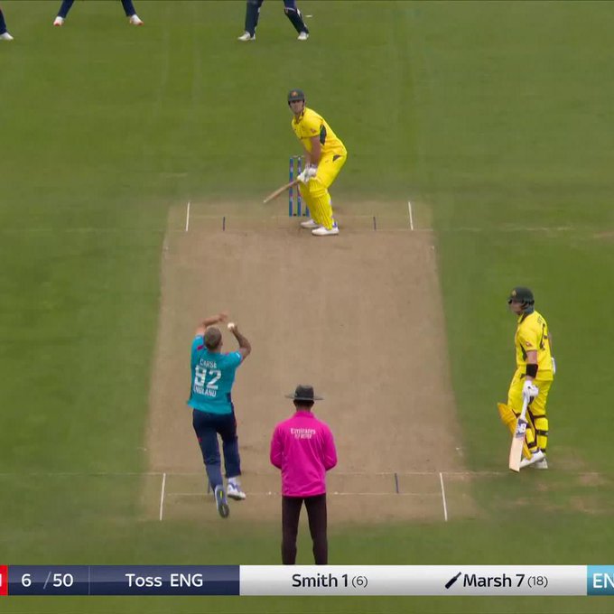 Carse 🆚 Marsh 📹 Credits: Twitter/englandcricket