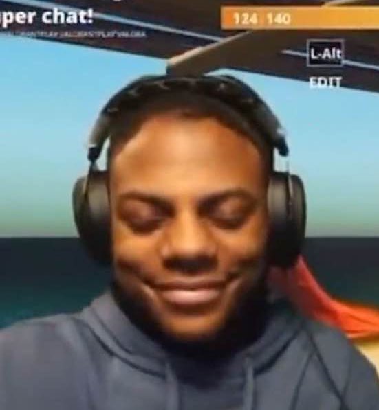 why does she look like speed trying not to laugh