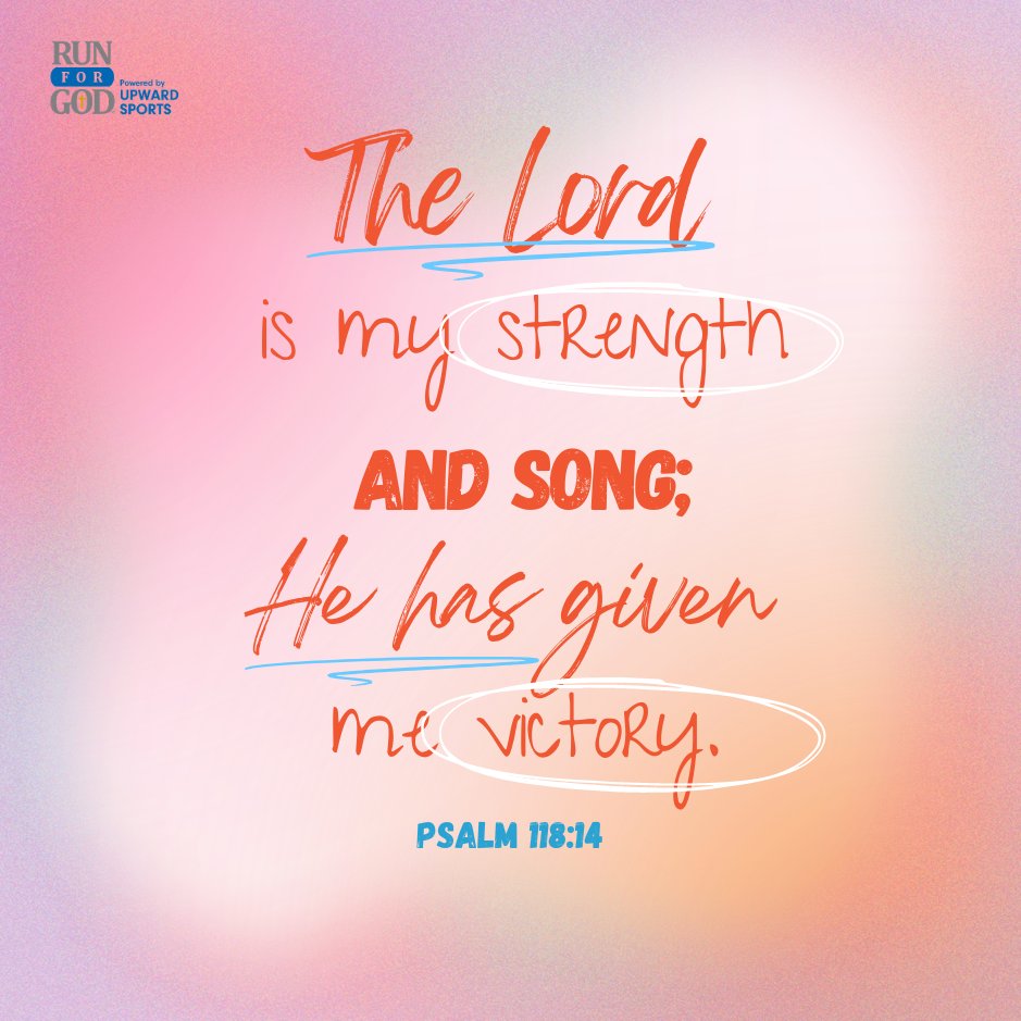TheRunforGod's tweet photo. He is your strength and victory. 
Rejoice in this today! https://t.co/cXeaCifyGO