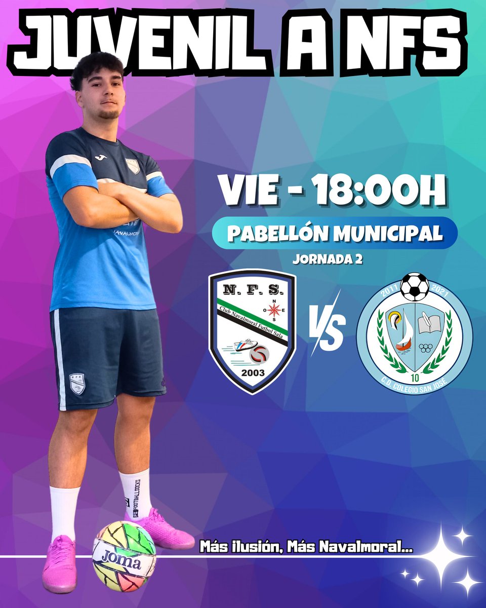 Este  Viernes a partir de las 18:00 h, debutamos en casa ante el primer líder del campeonato <a href="/CdcSanJoseFS/">CDC SAN JOSÉ FS</a>
No faltes, contigo todos crecemos.

#SentimientoAzul
