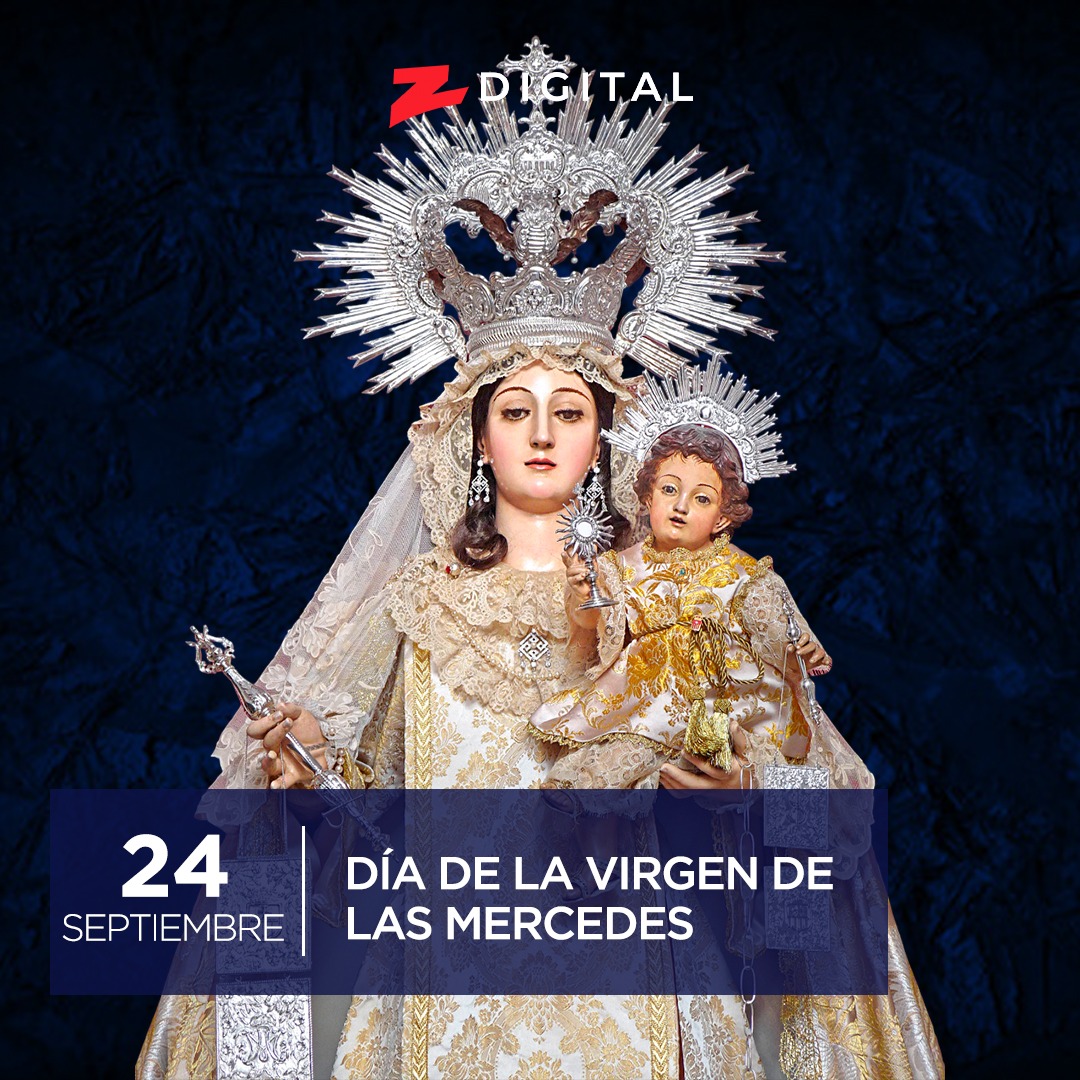 z101digital's tweet photo. Hoy es el día de Nuestra Señora de las Mercedes o la Virgen de la Merced, santa considerada desde 1844 como Patrona de la República Dominicana y madre espiritual de miles de ciudadanos que profesan la fe católica.
#Z101 #ZDigital #ZDatos #DíaDeLaMercedes #ZEfemerides https://t.co/47ZmB7c2jF