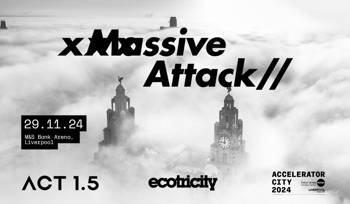 Lpool_MusicCity's tweet photo. 🔊 Massive Attack, IDLES and Nile Rodgers are coming to the @MandSBankArena! ✨
 
On 28 - 30 Nov, ACT 1.5 presents 3 nights of music + climate action.
 
🎟️ An exclusive presale for local residents starts Wed 25 Sep, 12pm. https://t.co/Qz8ruZJtv2 https://t.co/1rbWaZUS6G