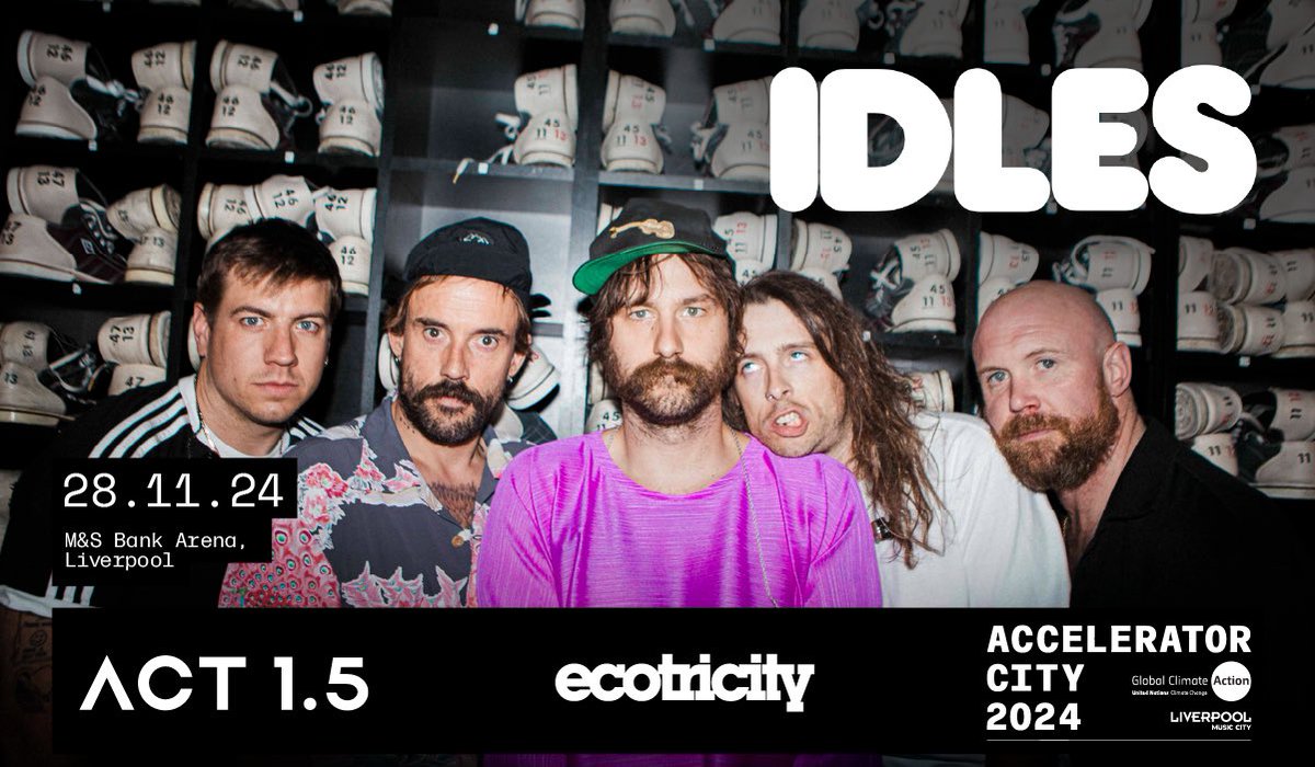 Lpool_MusicCity's tweet photo. 🔊 Massive Attack, IDLES and Nile Rodgers are coming to the @MandSBankArena! ✨
 
On 28 - 30 Nov, ACT 1.5 presents 3 nights of music + climate action.
 
🎟️ An exclusive presale for local residents starts Wed 25 Sep, 12pm. https://t.co/Qz8ruZJtv2 https://t.co/1rbWaZUS6G