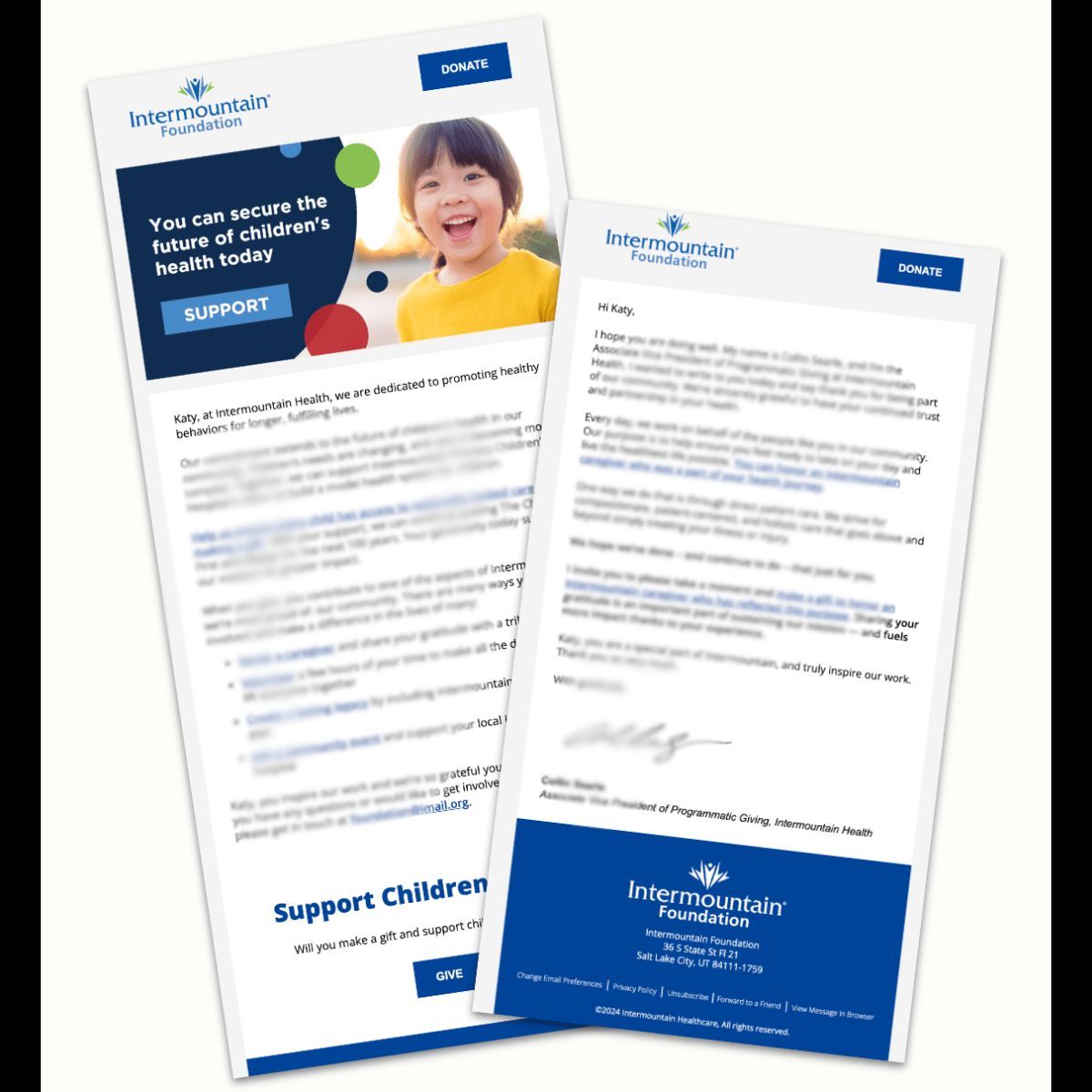 NEW CASE STUDY: Intermountain Health - Digital Grateful Patient Project 

🚀 2 part email series launched with A/B testing

📬  Over 1 million patients received the series in 1 year

💡 6000+ newly engaged patients were identified

Here's how we did it: buff.ly/4dqcnyi