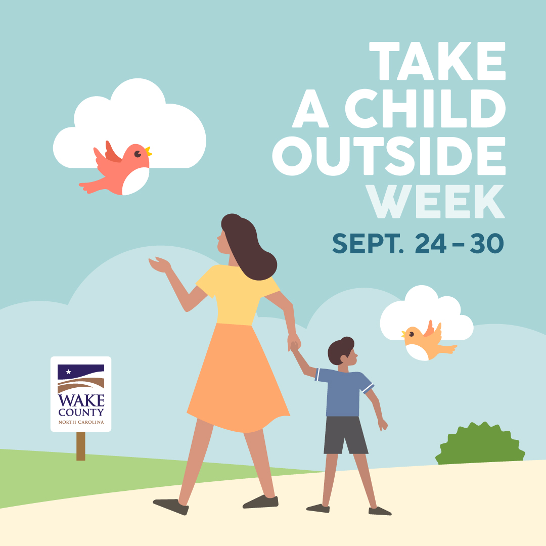 WakeGovParks's tweet photo. Sept. 24-30 is #TakeAChildOutside Week! Spending time outdoors:
๐จ Supports creativity
๐ซ Improves academic performance
๐ Reduces stress and anxiety
๐โโ๏ธ Increases physical activity
โ And more!
Visit one of our @WakeGovParks today! https://t.co/H0XQlSxz65 https://t.co/bfNaQO3IuS