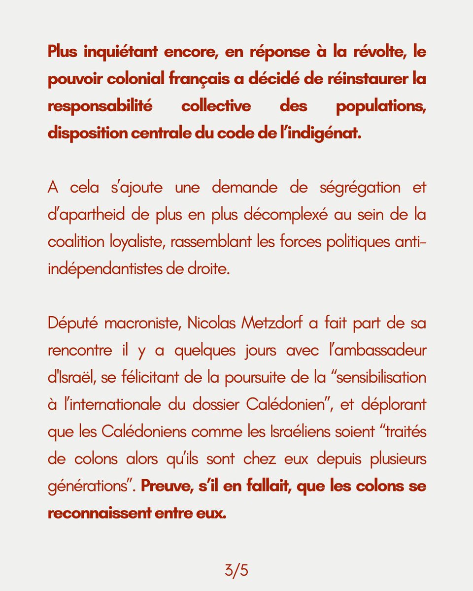 🇳🇨 Aujourd’hui 24 septembre, cela fait 171 ans que l’Etat Français occupe illégalement la Kanaky.

Communiqué du 24.09.2024 ⬇️ 🧵
