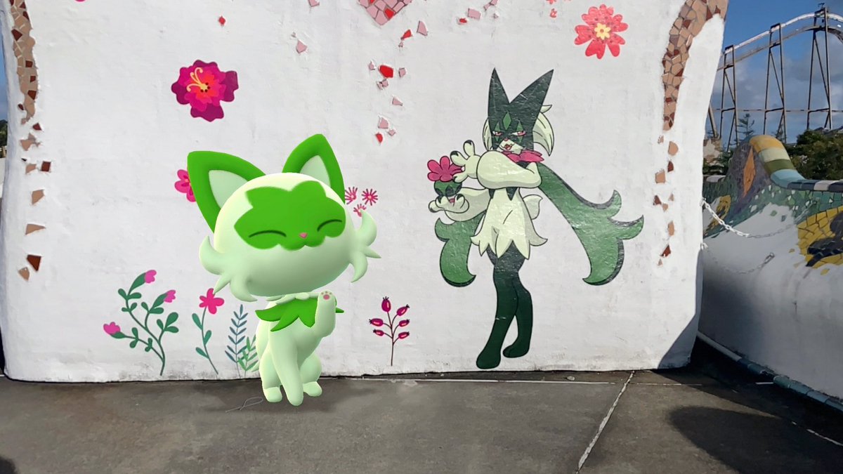 hinatter21's tweet image. パルデア御三家！

#志摩スペイン村 #pokemonGoAR #NianticAR #GOsnapshot