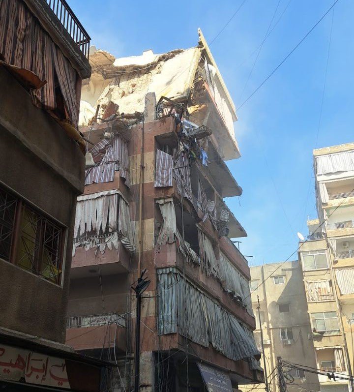 ShmuelShalom's tweet photo. ❌ The IDF attacked at noon in a targeted manner in the Dahya district in Beirut, which is considered the stronghold of the #Hezbollah terror organization. According to an Israeli source, the target was the head of the #HezbollahTerrorOrg missile array: Abu Jawad Hariki In Lebanon it was reported that a six-story residential building was attacked, and that three of them were destroyed in the building. The fate of a head The array of missiles is unclear, but according to reports in Lebanon, the attack resulted in casualties, including at least one fatality.