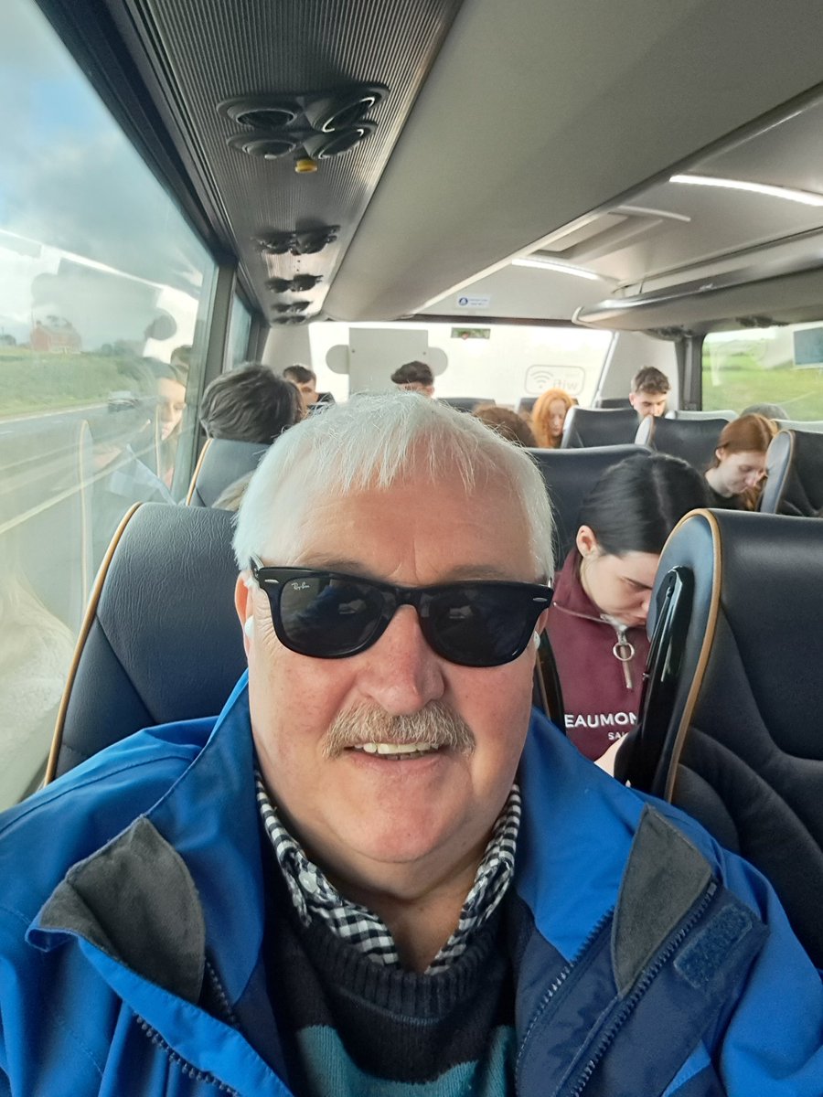 JohnSocEnt's tweet photo. Off to Enniskillen on a fabulous @Translink_NI Goldliner service for an evening @BoENIreland #CitizensPanel. This is the way to travel & the bus is quite full. Also, first visit to the new #GrandCentralStation it's wonderful and I can't wait until the trains are connected. https://t.co/toihZGnCrK