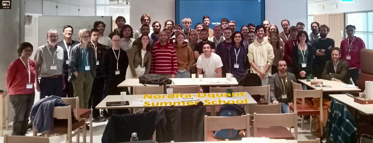 MitraArkadeep's tweet photo. Spent an amazing week at Stockholm in the Summer School on #Quantum Chaos hosted by @NorditaSweden and presented a poster on Prethermalization. Great crowd of participants with some of the best minds in the community. See who you can recognise from the group photo! https://t.co/6QvV2RvHD3