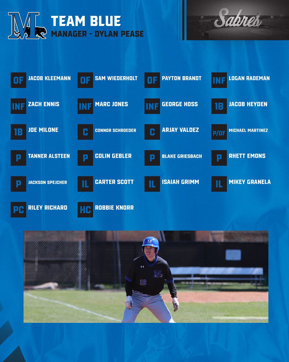 Marian_Baseball's tweet photo. Today begins the annual Blue vs Black World Series at Herr-Baker Field! Vote for the roster you think will win it all ⬇️ https://t.co/zpdAqpUuwB